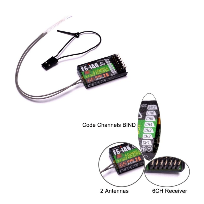 Fpv Drone Antenna - Flysky FS-IA6 レシーバー 6CH デュアルアンテナ iBus