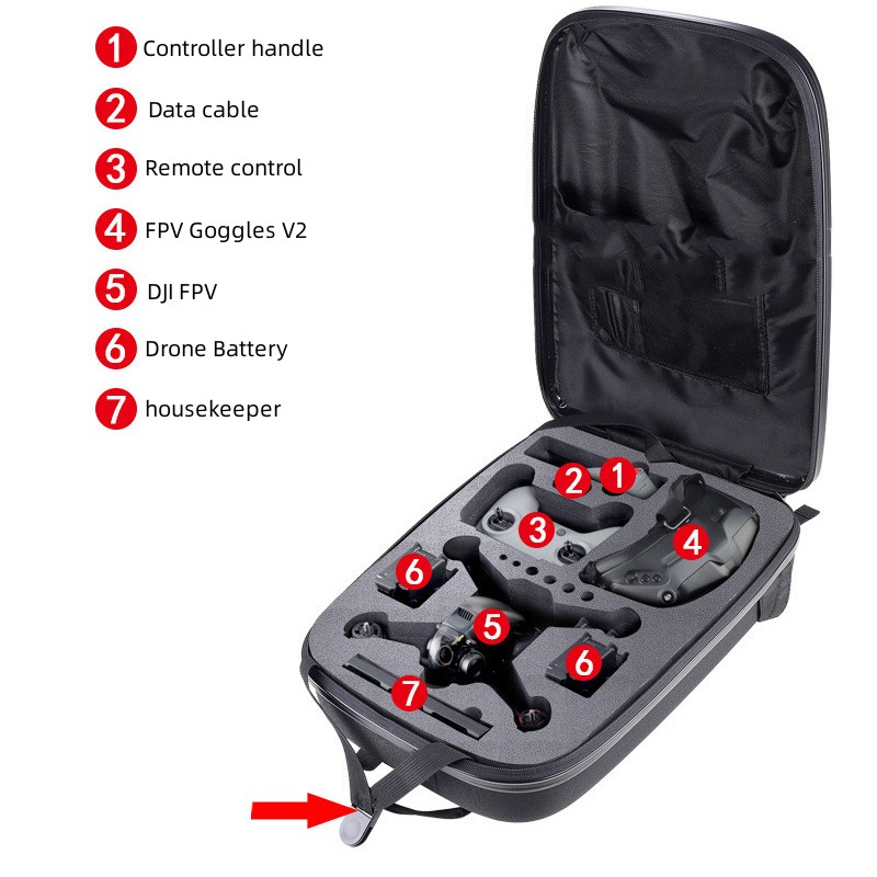 バックパック ハードケース EVA ライナー 衝撃吸収 防水 - Fpv Drone Bag のレビューと価格