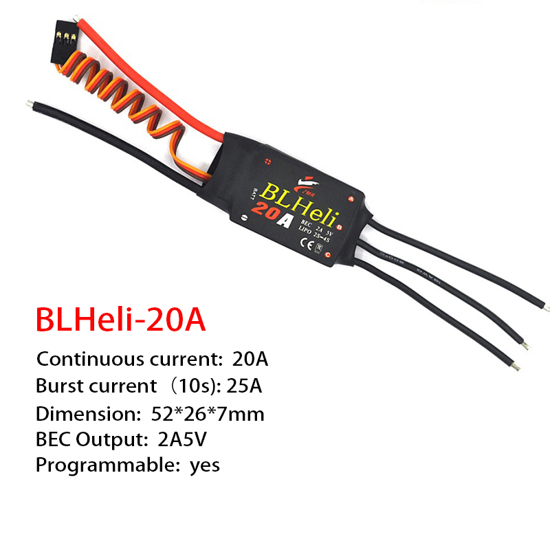 1-3 個ブラシレス ESC BLHeli 20A 30A  - Fpv Drone Quadcopter のレビューと価格