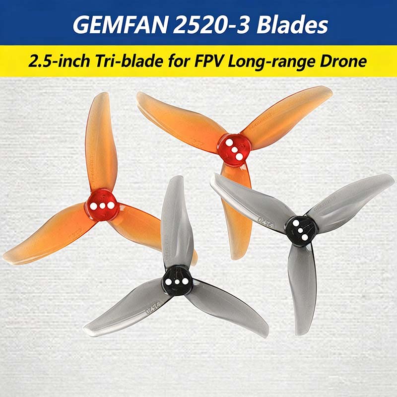 Gemfan Hurricane 2520-3 2.5インチ - Fpv Drone Propeller のレビューと価格