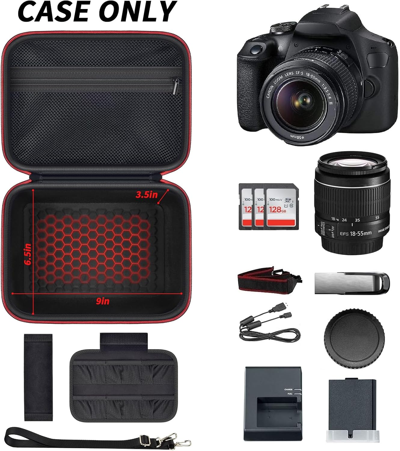 カメラ収納バッグ Canon Eos Rebel T7/R5 - Canon Camera Eos R8 のレビューと価格