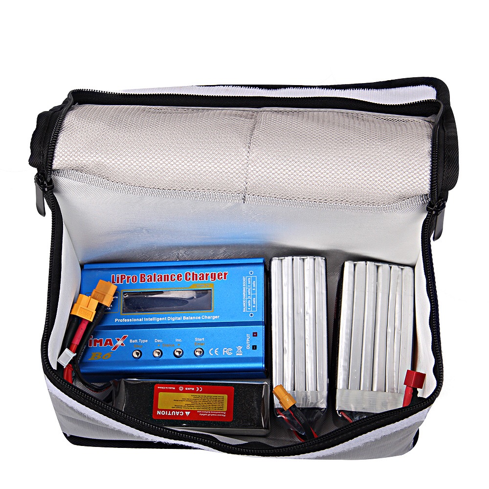 耐火防爆バッグ リポバッテリーセーフバッグ 215*145* - Fpv Drone Bag のレビューと価格